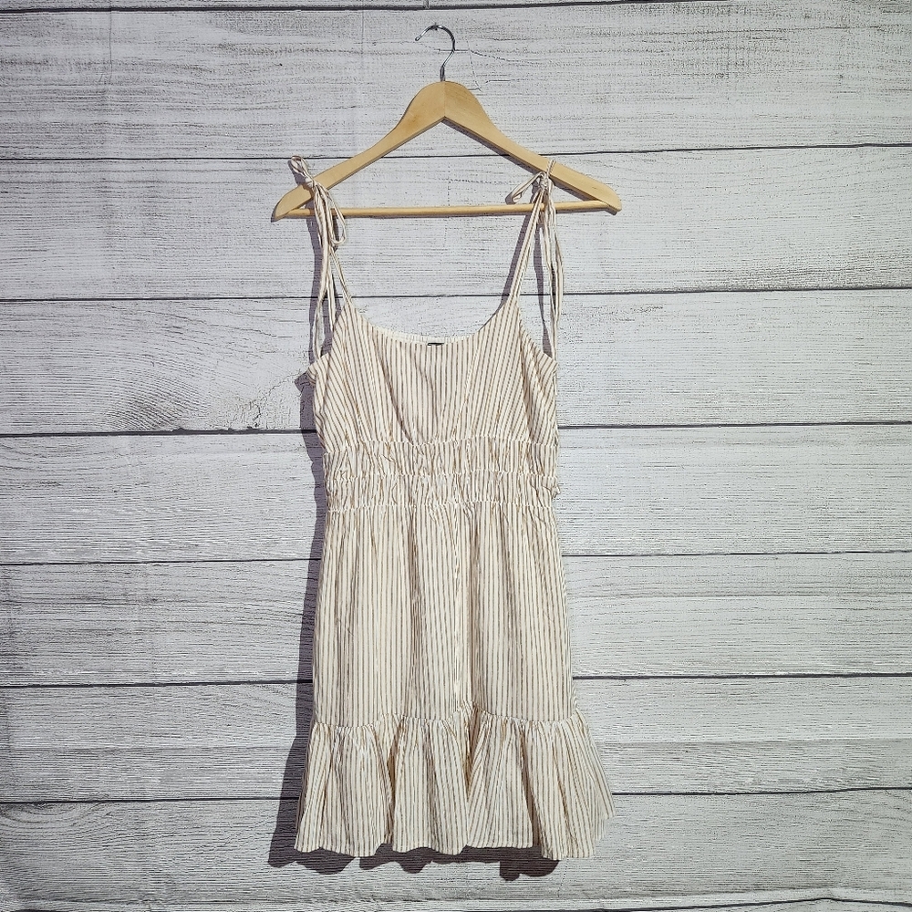 MINKPINK Cream Striped Dress, NWT Size S - Picture 2 of 10